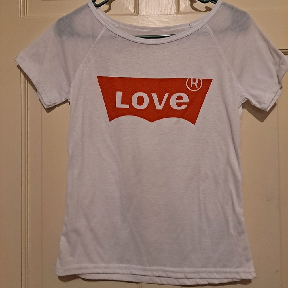 Love short sleeve shirt summer sport holiday top travel party outdoor sexy gifts
